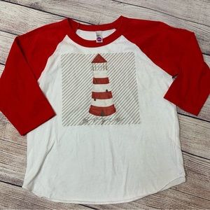 American Apparel Bryce lighthouse raglan shirt